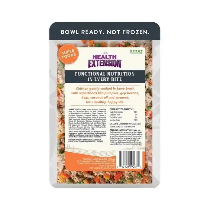 Gently Cooked Chicken & Pumpkin Recipe Pouches For Dogs 9oz - Talis Us