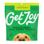 Get Joy freeze dried beef heart dog treats in a green bag supporting heart function and energy