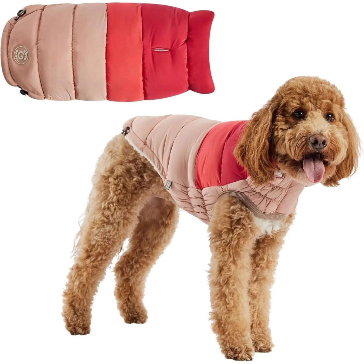 GF Pet Block Color Puffer Dog Coat - Talis Us