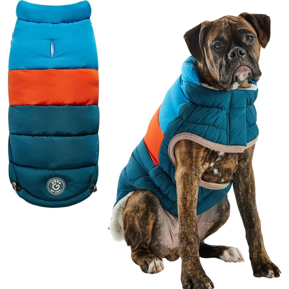 GF Pet Block Color Puffer Dog Coat - Talis Us