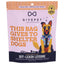 GivePet Soft Chewy Training Dog Treats in a colorful bag featuring a dog illustration and shelter dog support message