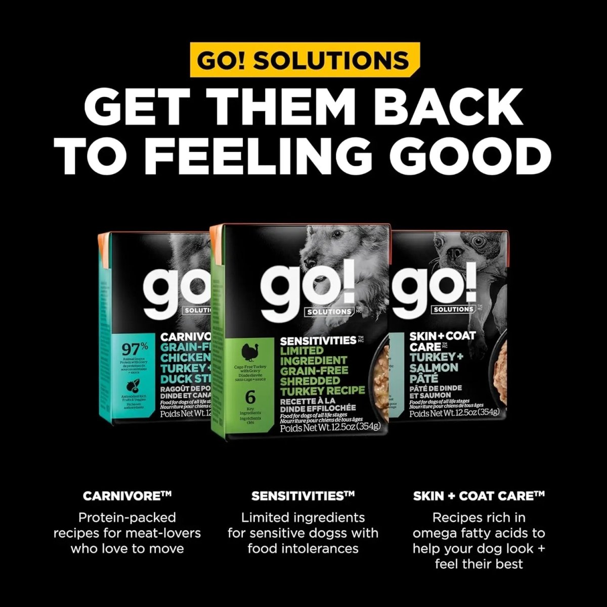 Go! Solutions Sensitivities Limited Ingredient Grain - Free Shredded Turkey Dog Food 12ea/12.5 oz - Talis Us
