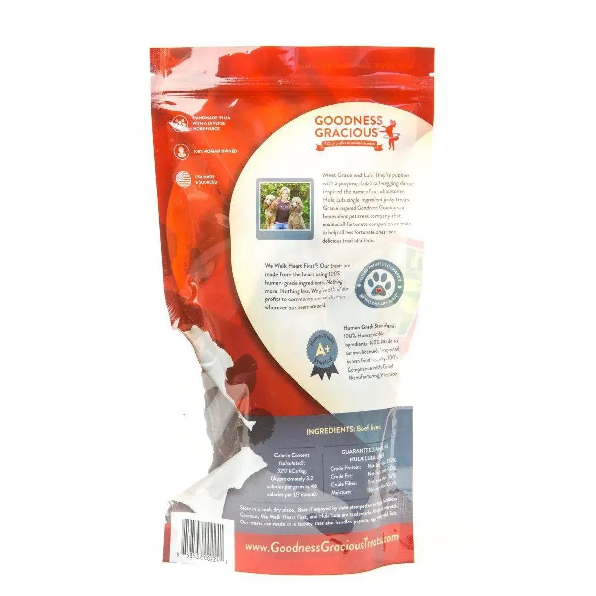 Goodness Gracious Hula Lula Beef Liver Jerky For Dogs 5oz - Talis Us