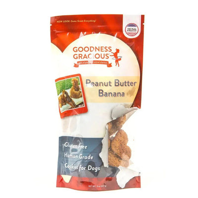 Goodness Gracious Peanut Butter Banana Dog Cookies 8oz - Talis Us