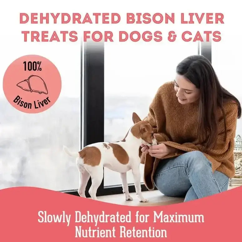 Granville Bison Liver Dehydrated Dog Treats - Talis Us
