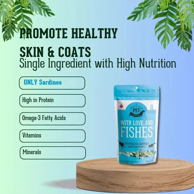 Granville Dehydrated Protein Sardines Treat For Dogs & Cats - Talis Us