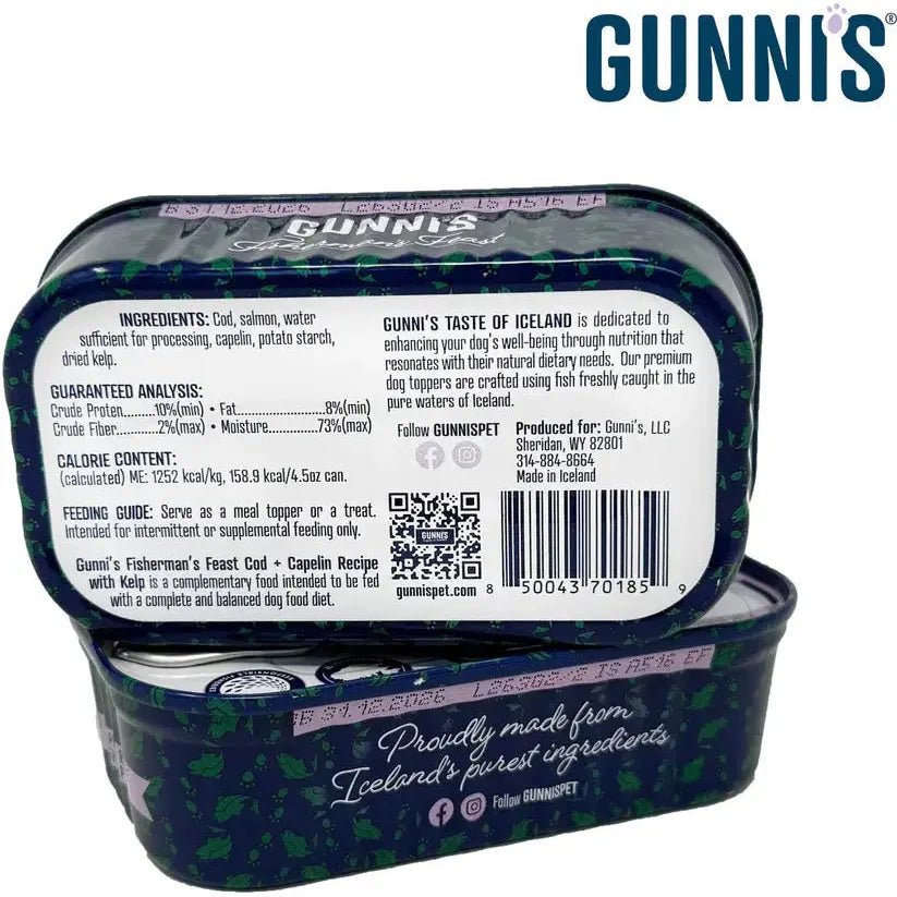 Gunni's Dog Food Topper with Kelp 4.5 oz, 12 pk - Talis Us