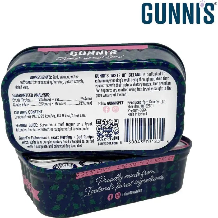 Gunni's Dog Food Topper with Kelp 4.5 oz, 12 pk - Talis Us