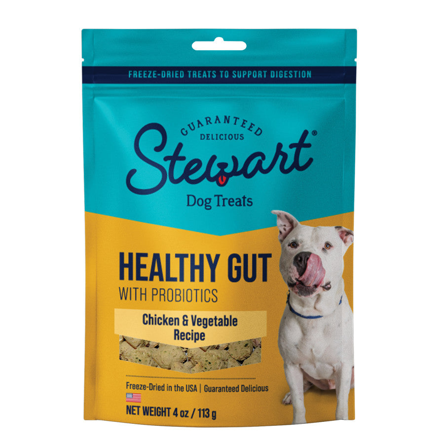 Stewart Healthy Gut Chicken & Vegetables Recipe Grain-Free Freeze-Dried Dog Treats