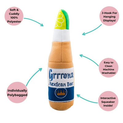 Haute Diggity Dog Grrrona Beer Bottle Plush Dog Toy - Talis Us