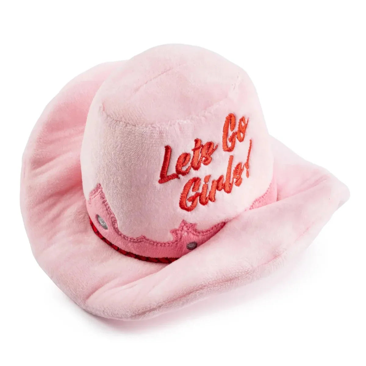 Haute Diggity Dog Pink Cowgirl Hat Designer Dog Toys - Talis Us