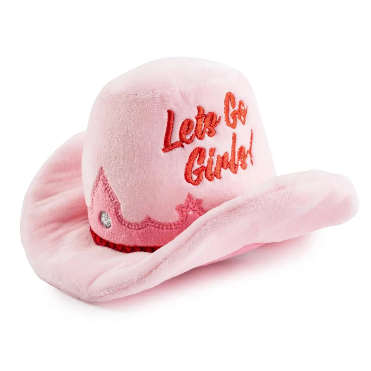 Haute Diggity Dog Pink Cowgirl Hat Designer Dog Toys - Talis Us