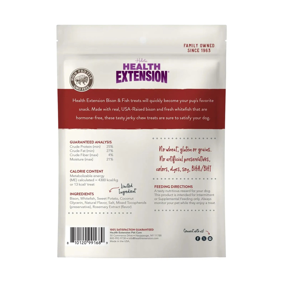 Health Extension Bison & Fish Dehydrated Jerky Recipe for Dogs - Talis Us