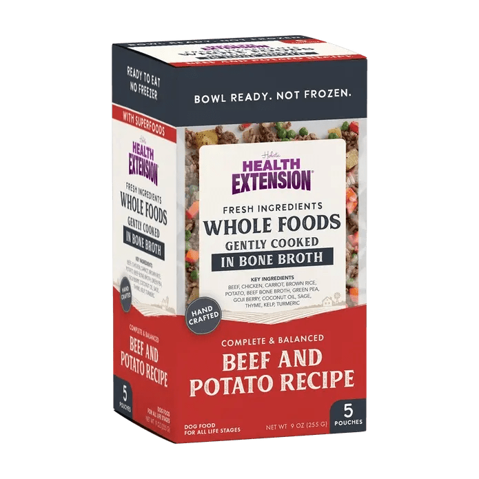 Health Extension Gently Cooked Beef & Potato Recipe Pouches For Dogs 9oz - Talis Us