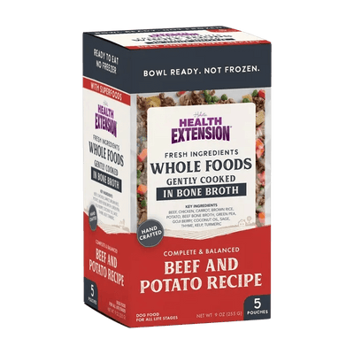 Health Extension Gently Cooked Beef & Potato Recipe Pouches For Dogs 9oz - Talis Us