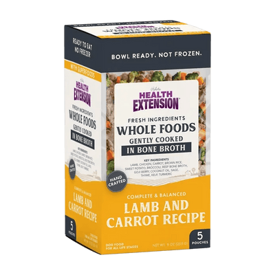 Health Extension Gently Cooked Lamb & Carrot Recipe Pouches For Dogs 9oz - Talis Us