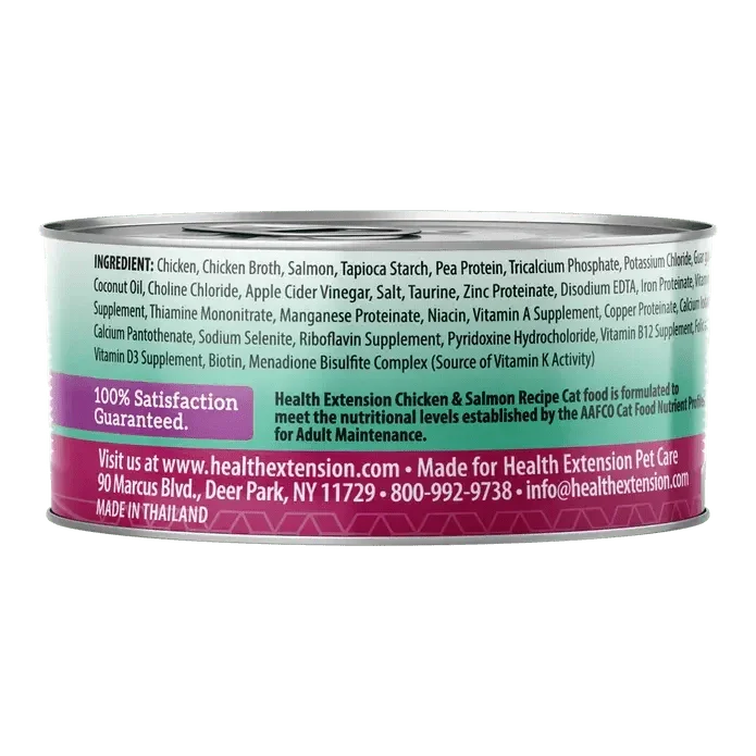 Health Extension Grain - Free Chicken & Salmon Recipe Canned Cat Food 24 / 2.8 oz - Talis Us
