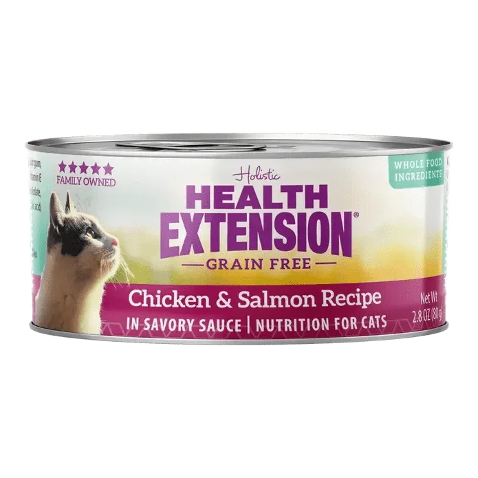 Health Extension Grain - Free Chicken & Salmon Recipe Canned Cat Food 24 / 2.8 oz - Talis Us
