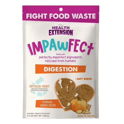 Health Extension Impawfect Pumpkin & Ginger Soft & Chewy DogTreats for Digestive Support 4.5oz - Talis Us