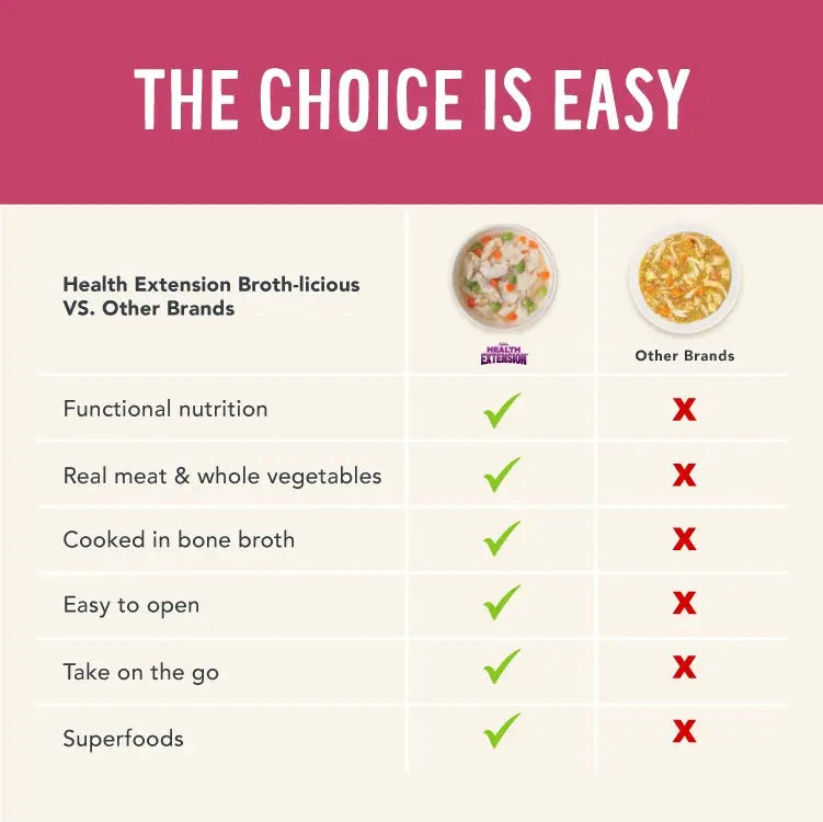 Health Extension Broth-licious ocean fish wet dog food providing functional nutrition and superfoods