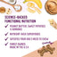 Health Extension peanut butter banana dog treats featuring crunchy bites with sweet potatoes and nutrients