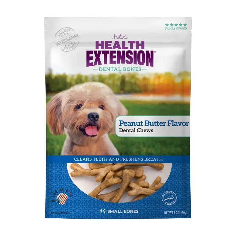 Health Extension Peanut Butter Flavor Dental Bones - Talis Us