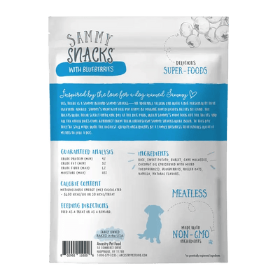 Health Extension Sammy Snacks Blueberries Flavored Natural Dog Treats 8 oz - Talis Us