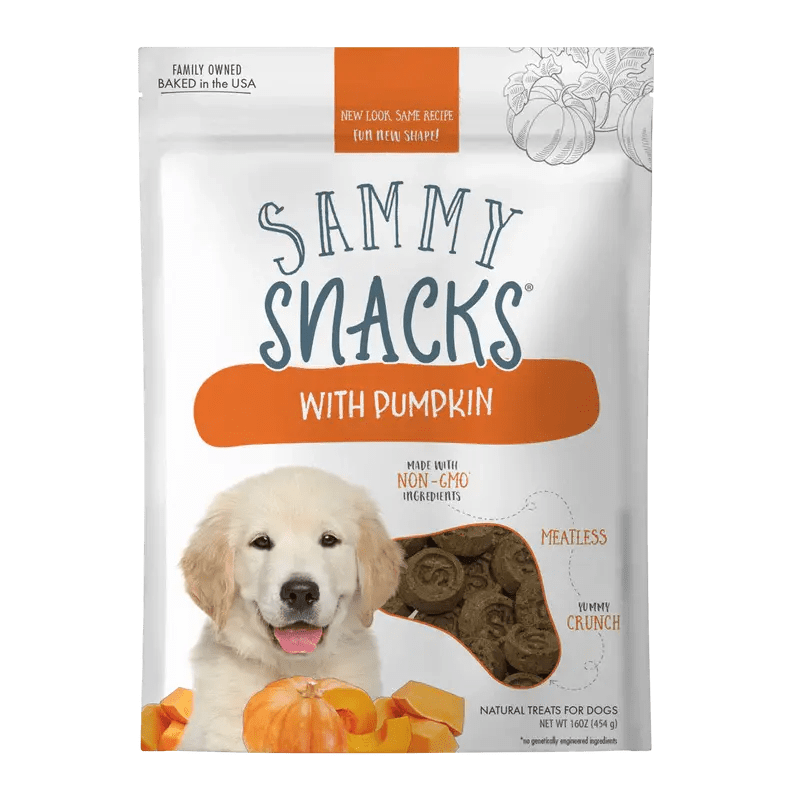 Health Extension Sammy Snacks Pumpkin Flavored Natural Dog Treats 8 oz - Talis Us