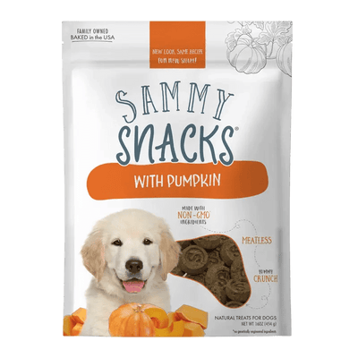 Health Extension Sammy Snacks Pumpkin Flavored Natural Dog Treats 8 oz - Talis Us