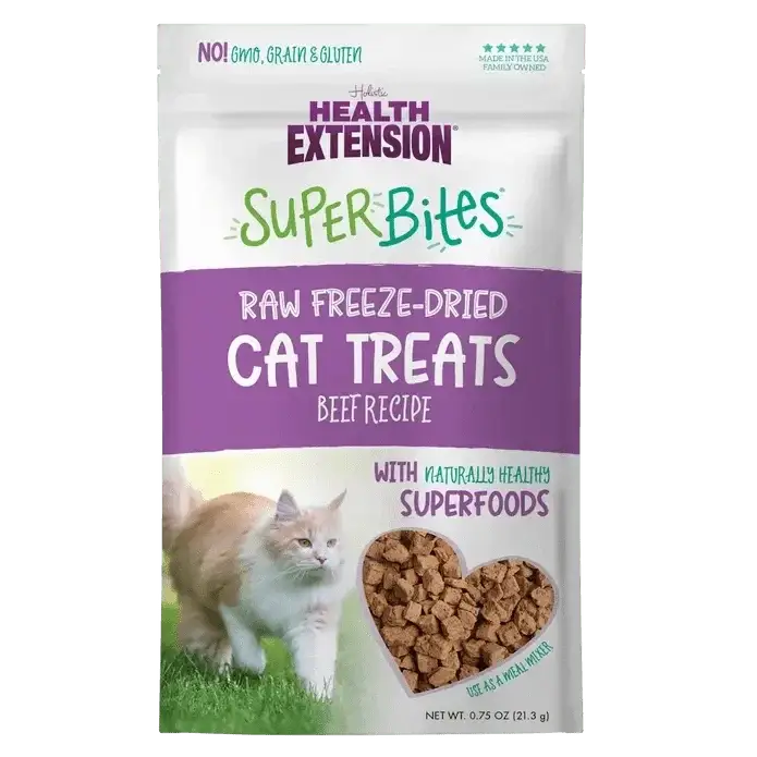 Health Extension Super Bites Beef Freeze - Dried Cat Treats 0.75oz - Talis Us