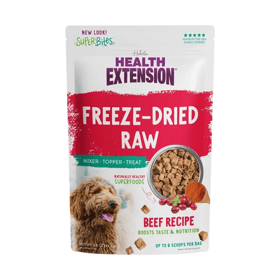 Health Extension Super Bites Beef Recipe Freeze - Dried Raw Dog Food Mixer - Talis Us