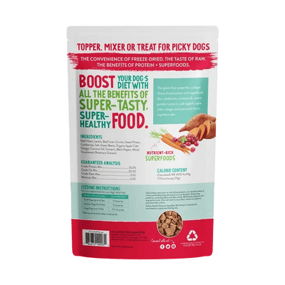Health Extension Super Bites Beef Recipe Freeze - Dried Raw Dog Food Mixer - Talis Us