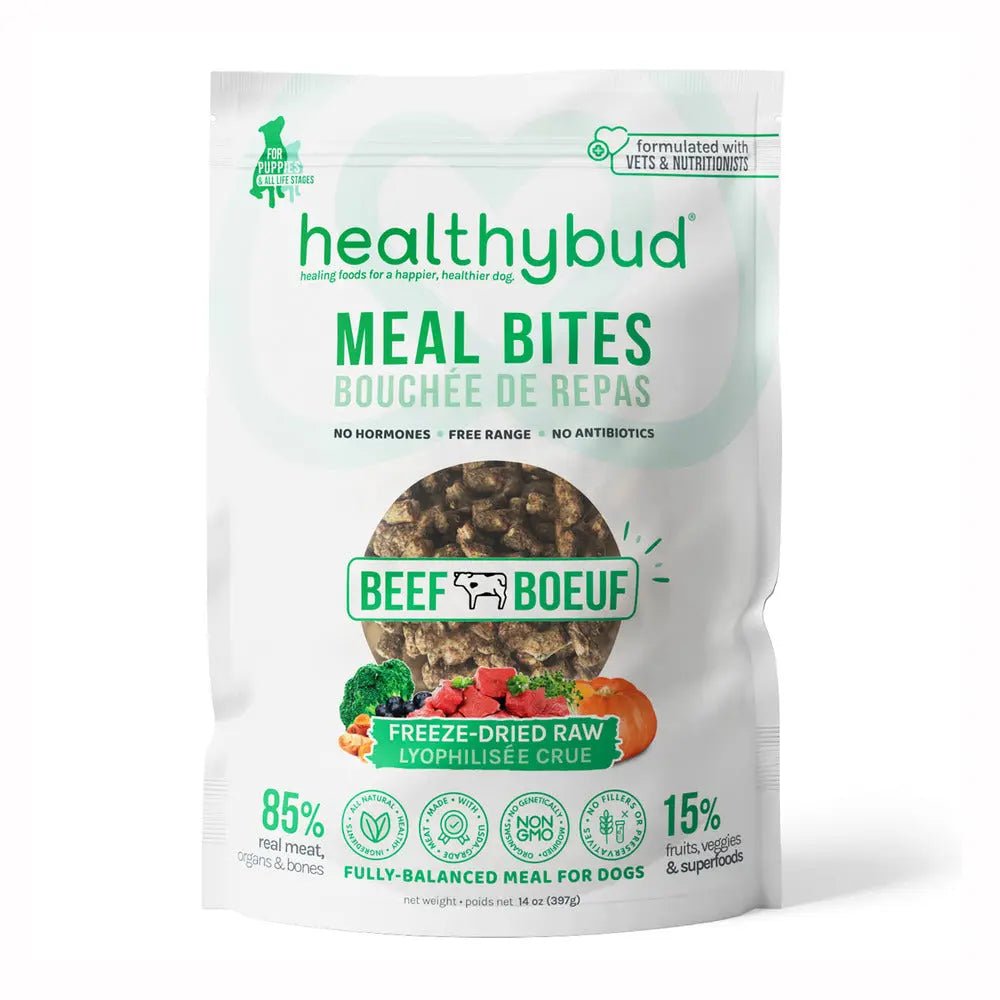 Healthybud Beef Meal Bites Freeze - Dried Dog Food 14Oz - Talis Us