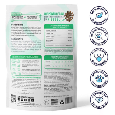Healthybud Beef Meal Bites Freeze - Dried Dog Food 14Oz - Talis Us