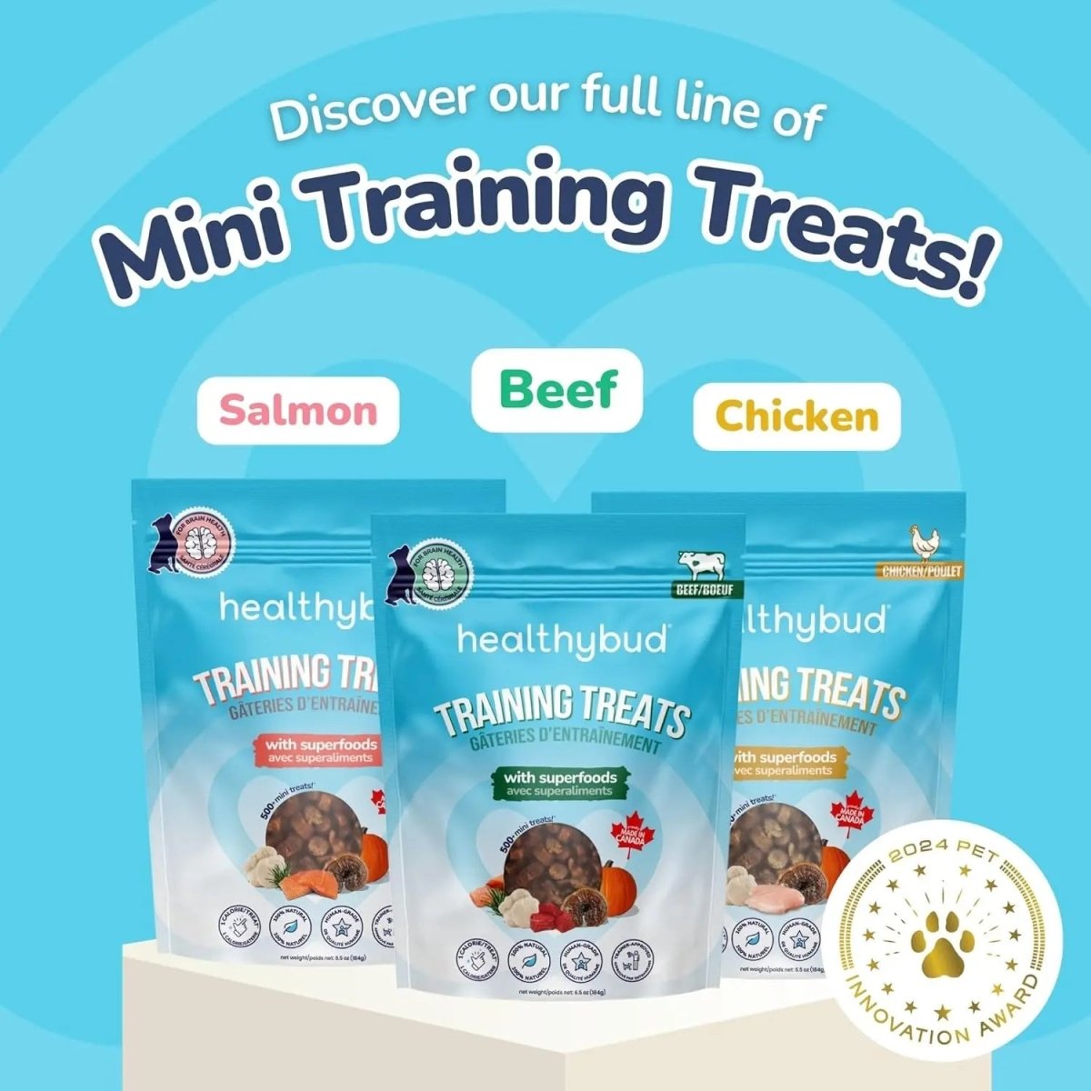 Healthybud Salmon Mini Training Treats for Dogs 6.5 oz - Talis Us