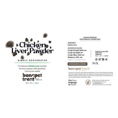 High - Protein Chicken Liver Powder for Pets 2 oz - Talis Us