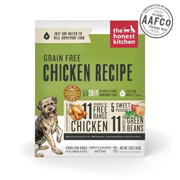 The Honest Kitchen Dehydrated Grain Free Chicken Recipe Dog Food The Honest Kitchen