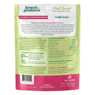 Honest To Goodness™ Plant Snacks Buddy Boost Cranberry & Pomegranate Recipe Dog Treats 8oz - Talis Us