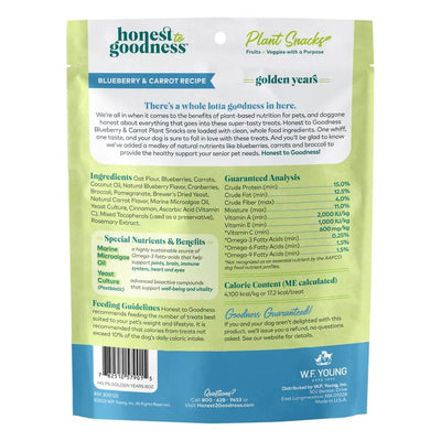 Honest To Goodness™ Plant Snacks Golden Years Blueberry & Carrot Recipe Dog Treats 8oz - Talis Us