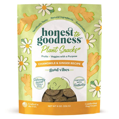 Honest To Goodness™ Plant Snacks Good Vibes Chamomile & Ginger Recipe Dog Treats 8oz - Talis Us