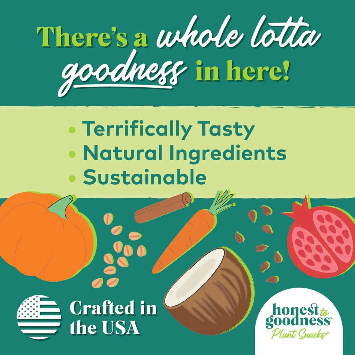 Honest To Goodness™ Plant Snacks Way to Glow Coconut & Flax Recipe Dog Treats 8oz - Talis Us