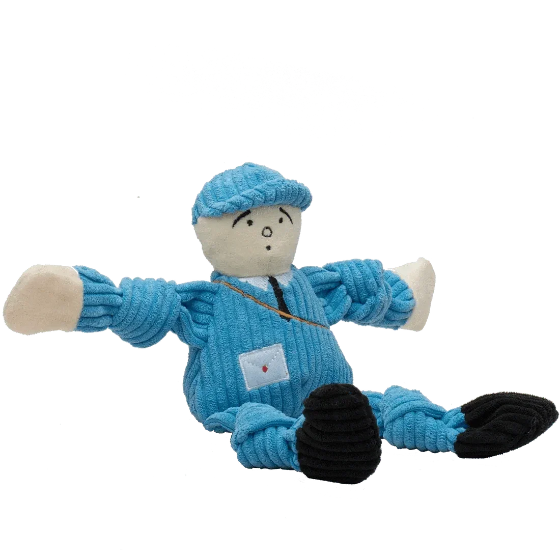 HuggleHounds Durable Plush Corduroy Knottie Squeaky Dog Toy - Talis Us