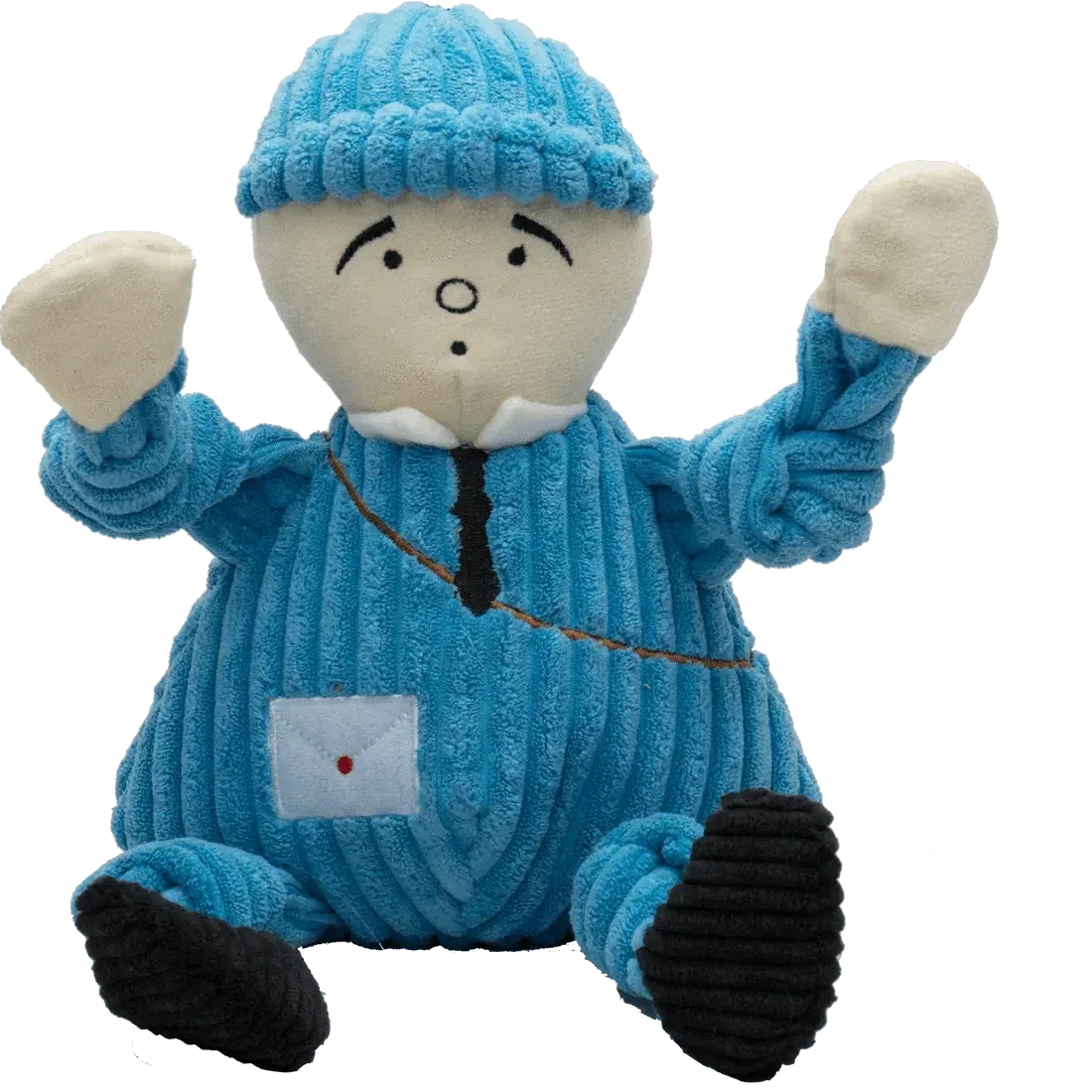 HuggleHounds Durable Plush Corduroy Knottie Squeaky Dog Toy - Talis Us