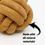 HuggleHounds HuggleHide Natural Leather Ball Dog Toy - Talis Us
