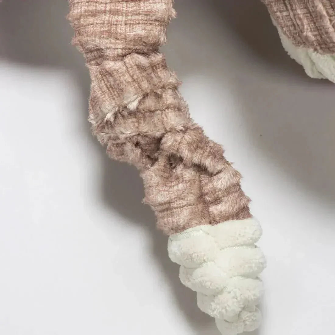 HuggleHounds Sock Monkey Durable Plush Corduroy Knottie Squeaky Dog Toy - Talis Us