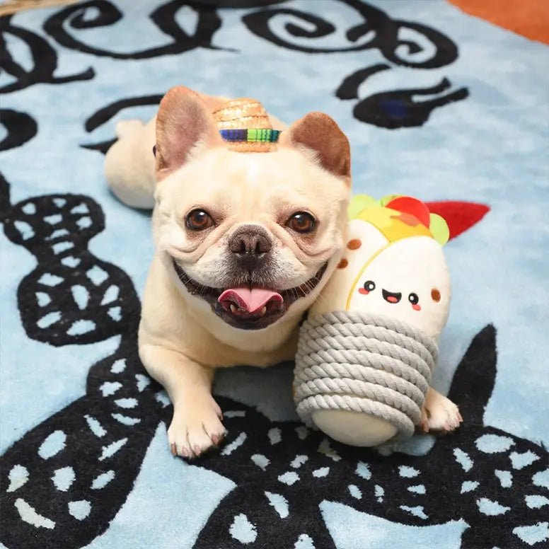 Hugsmart Pet Fiesta Chewsday Burrito Dog Rope Toy - Talis Us