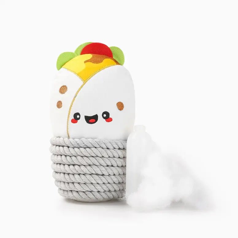 Hugsmart Pet Fiesta Chewsday Burrito Dog Rope Toy - Talis Us