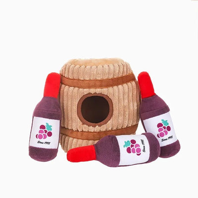 Hugsmart Pet Food Party Wine Barrel Interactive Dog Toy - Talis Us