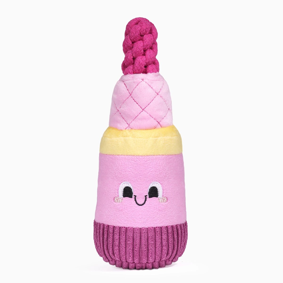 Hugsmart Pet Lipstick Plush Dog Toy - Cute & Durable - Talis Us