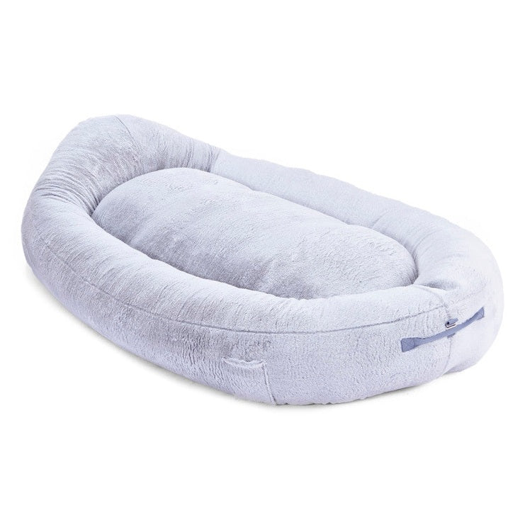 Max & Marlow Soft Gray Human Sized Dog Bed with Cozy Plush Material for Extra Comfort